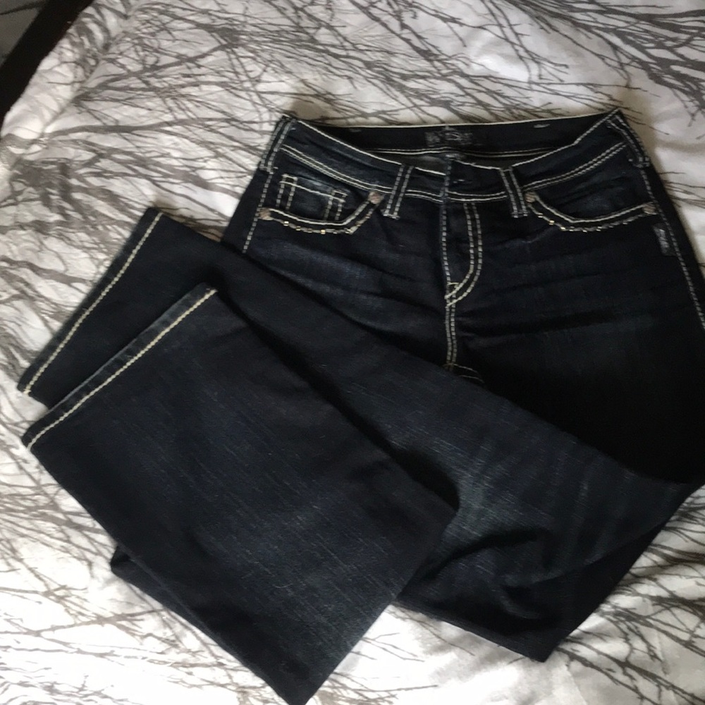 Silver Natsuki flap jeans